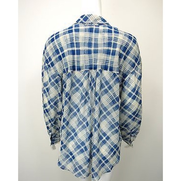 COPY - Free People sheer button down top - Picture 4 of 6